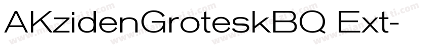 AKzidenGroteskBQ Ext字体转换